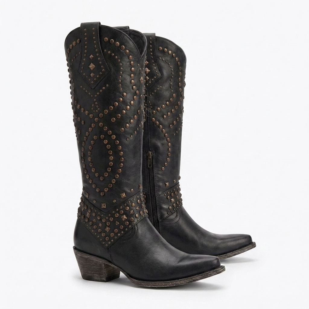 Selene | Bottes Western Cloutées