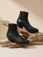 Noémie | Bottines Cowboy Brodées
