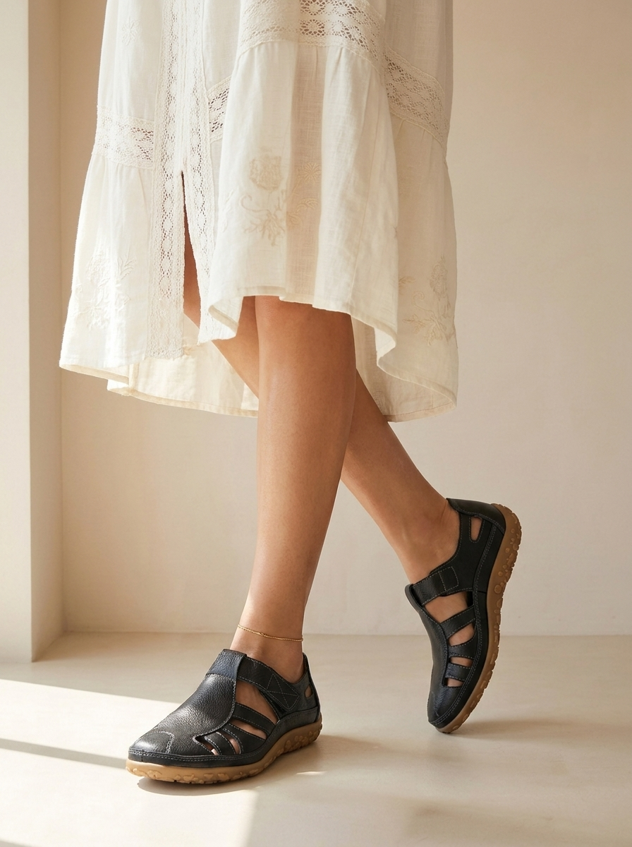Clara | Chaussures Orthopédiques En Cuir À Enfiler