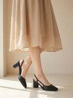 Viviana | Escarpins Slingback En Cuir