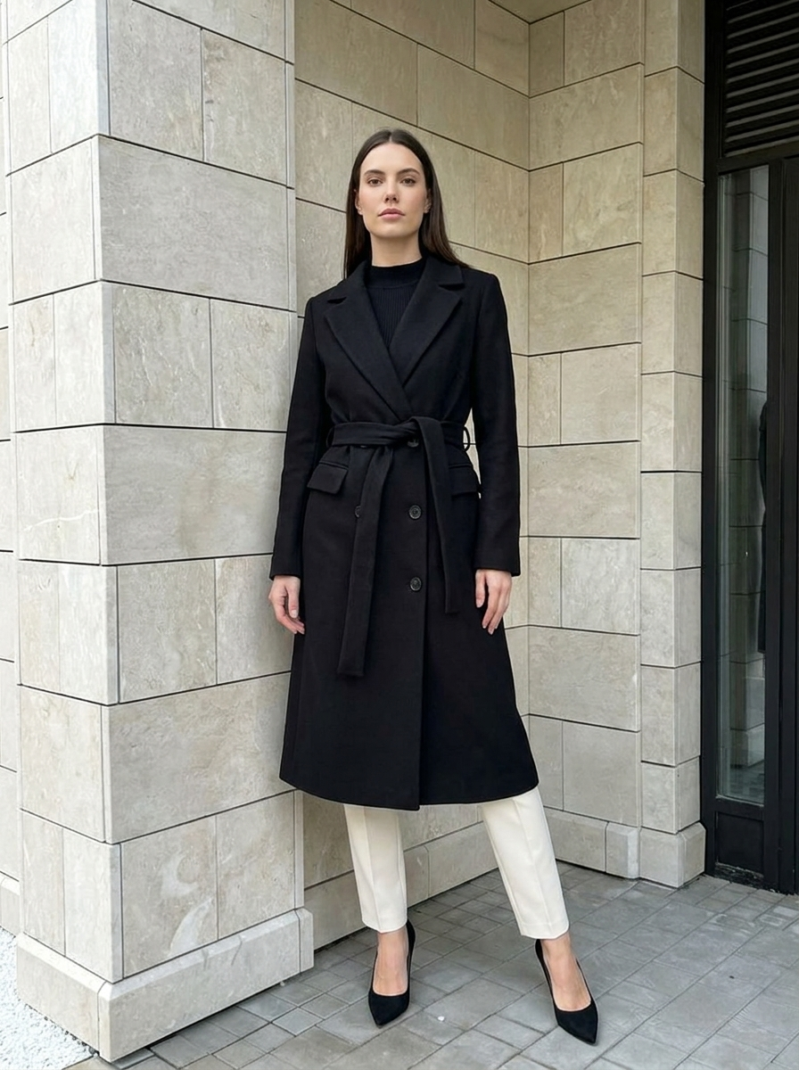 Elvire | Manteau Long Croisé