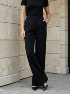Camille | Pantalon Palazzo Taille Haute Élégant