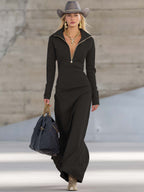 Élise | Robe Maxi Zippée