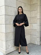 Selene | Robe Midi Ceinturée