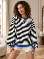 Maëlle | Sweat Oversize Rayé