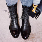 Constance | Bottines Lacées en Cuir