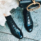Constance | Bottines Lacées en Cuir