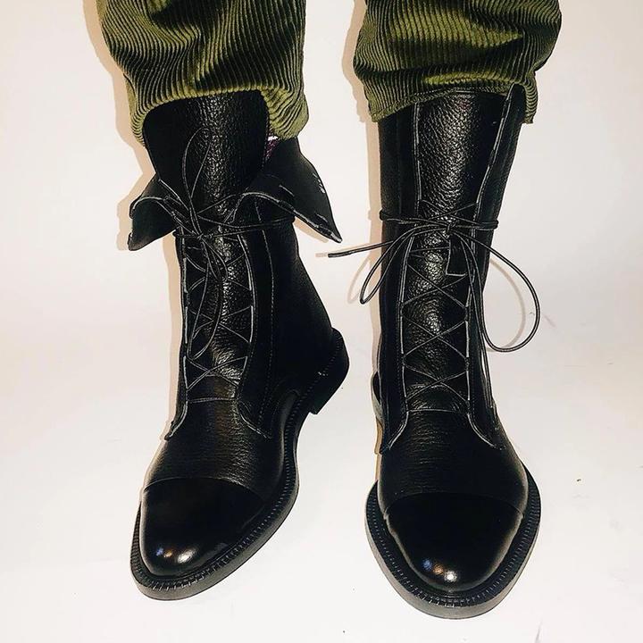 Constance | Bottines Lacées en Cuir