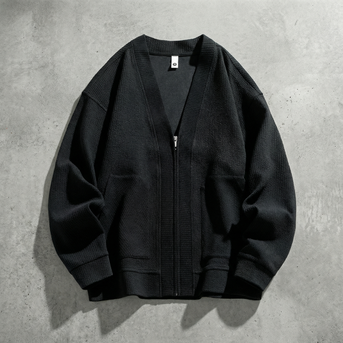 Océane | Cardigan Oversize Zippé en Maille Épaisse