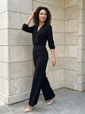 Élodie | Ensemble Élégant Croisé à Pantalon Large