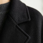 Bérénice | Manteau en Laine Ceinturé Col Cranté
