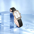 Colette | Montre Bracelet Cuir Boîtier Rectangulaire