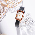 Colette | Montre Bracelet Cuir Boîtier Rectangulaire