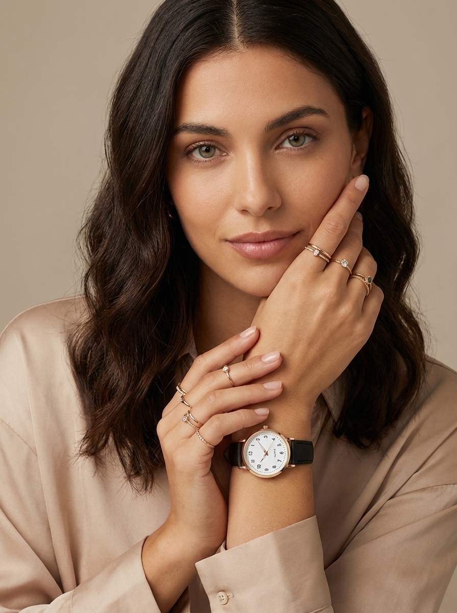 Constance | Montre Bracelet Cuir Cadran Classique