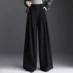Charlotte | Pantalon Large Taille Haute Plis