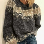 Ingrid | Pull Motif Jacquard Col Rond