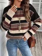 Louison | Pull Rayé Col Rond Coupe Ample