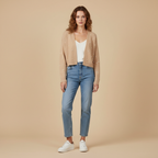 Elina - Cardigan Court Orné De Perles