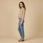 Elina - Cardigan Court Orné De Perles