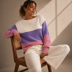 Rosalie | Pull Colorblock Col Bateau Oversize