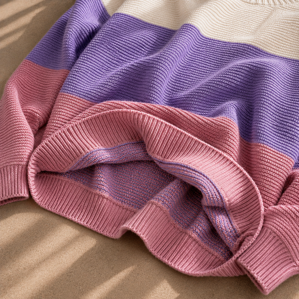 Rosalie | Pull Colorblock Col Bateau Oversize