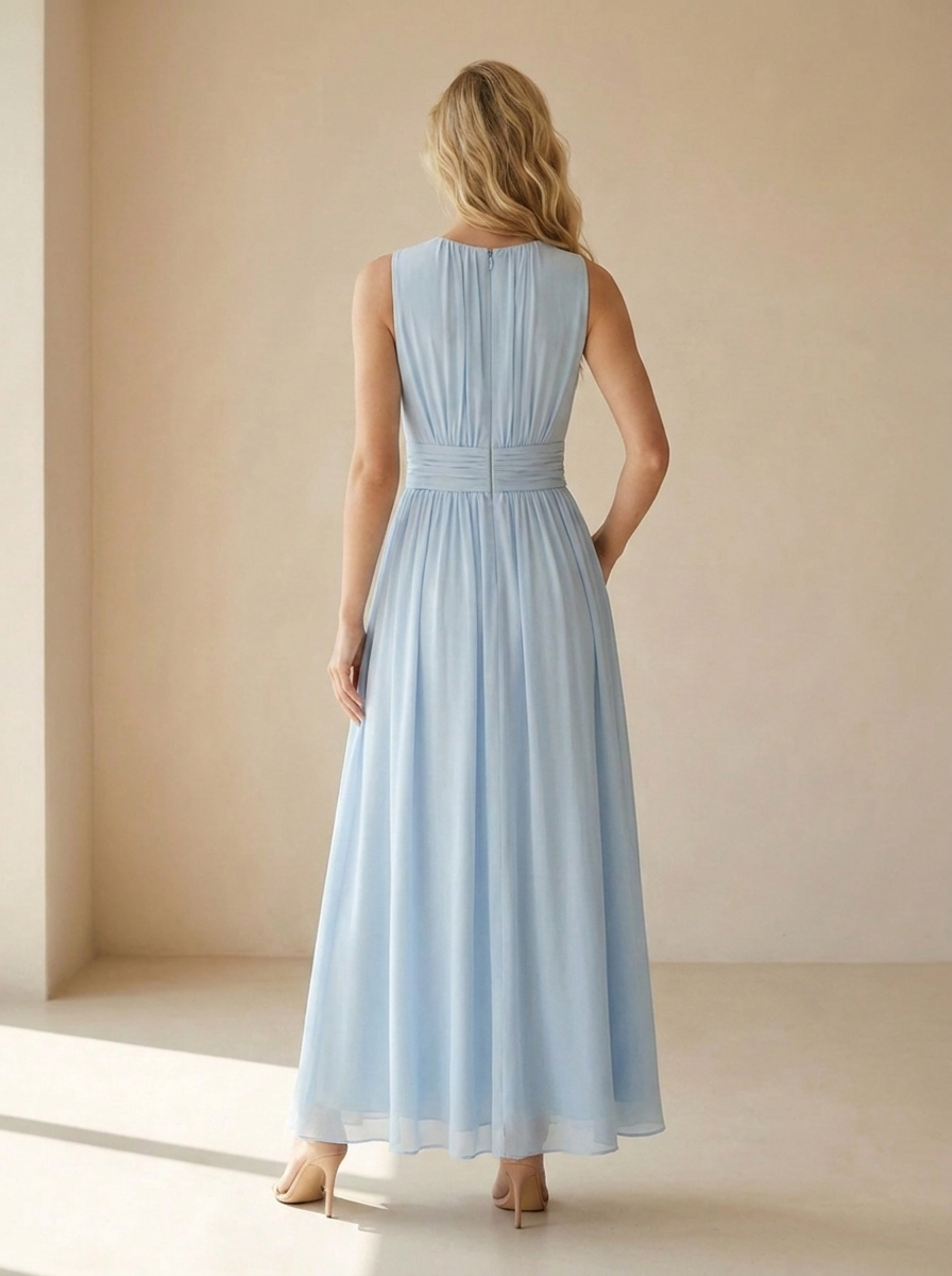 Elenora | Robe Maxi Sans Manches À Silhouette Fluide