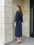 Selene | Robe Midi Ceinturée