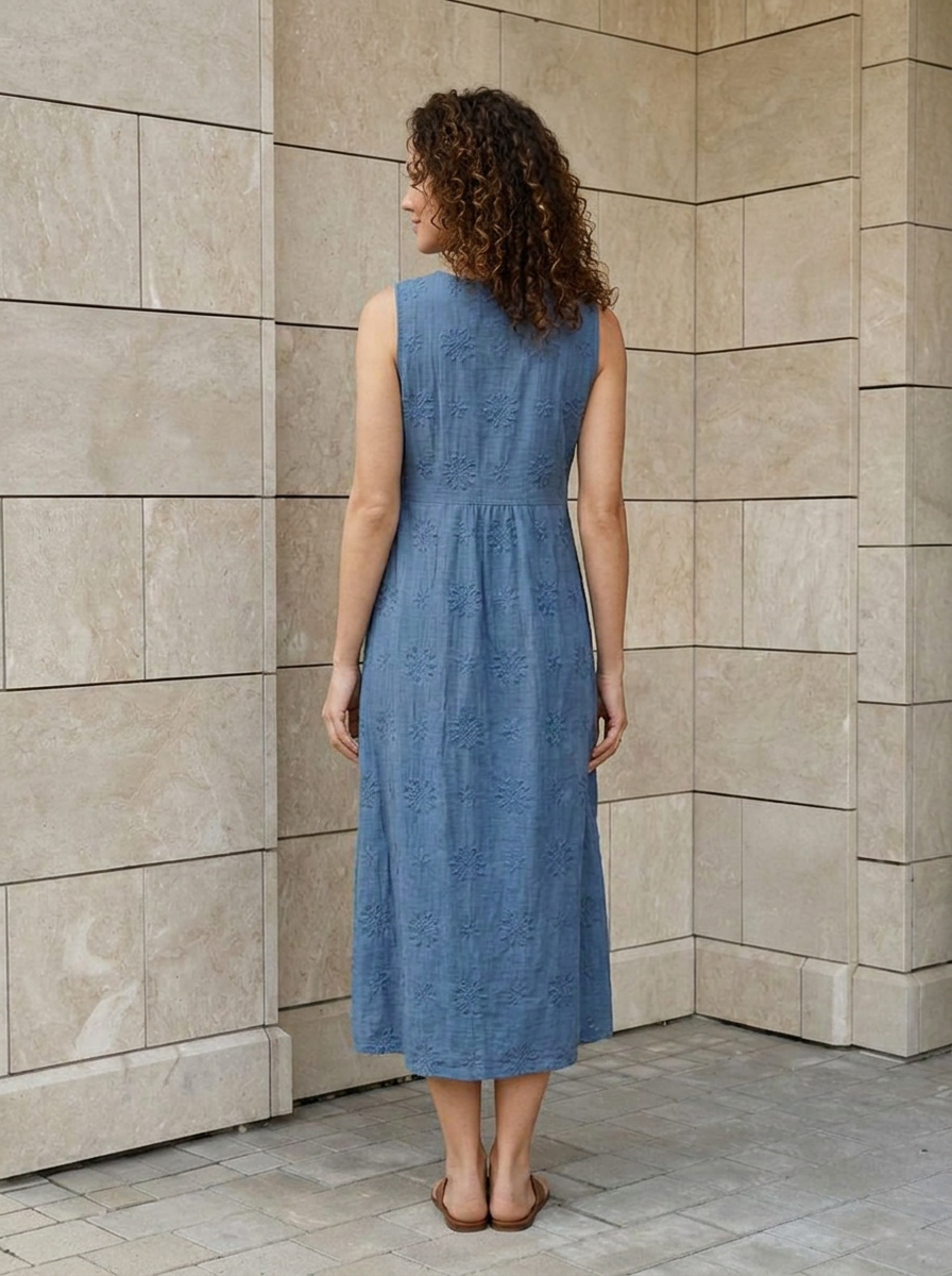 Elodie | Robe Midi Sans Manches