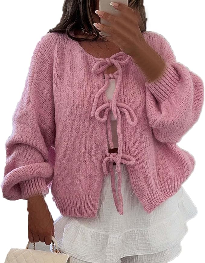 Léonie | Cardigan À Nouer