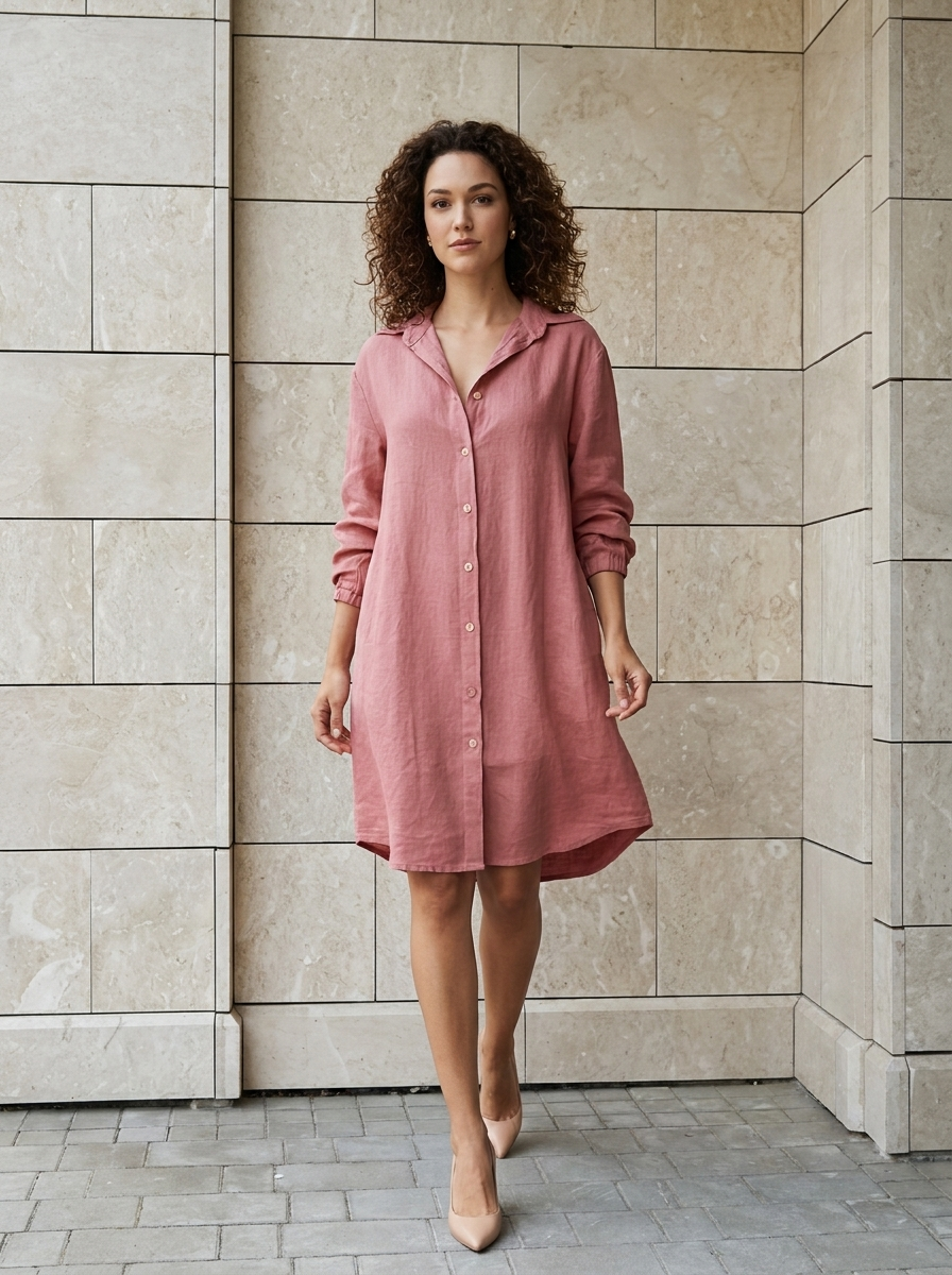 Élodie | Robe Chemise Fluide