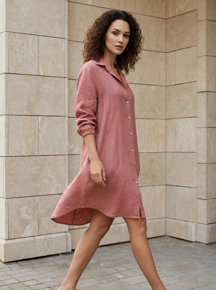 Élodie | Robe Chemise Fluide