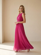 Elenora | Robe Maxi Sans Manches À Silhouette Fluide
