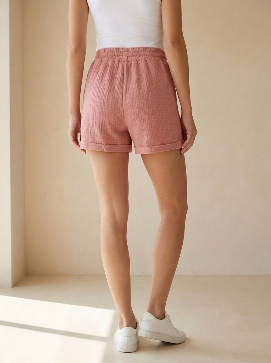 Sienna | Short En Mousseline De Coton Pour
