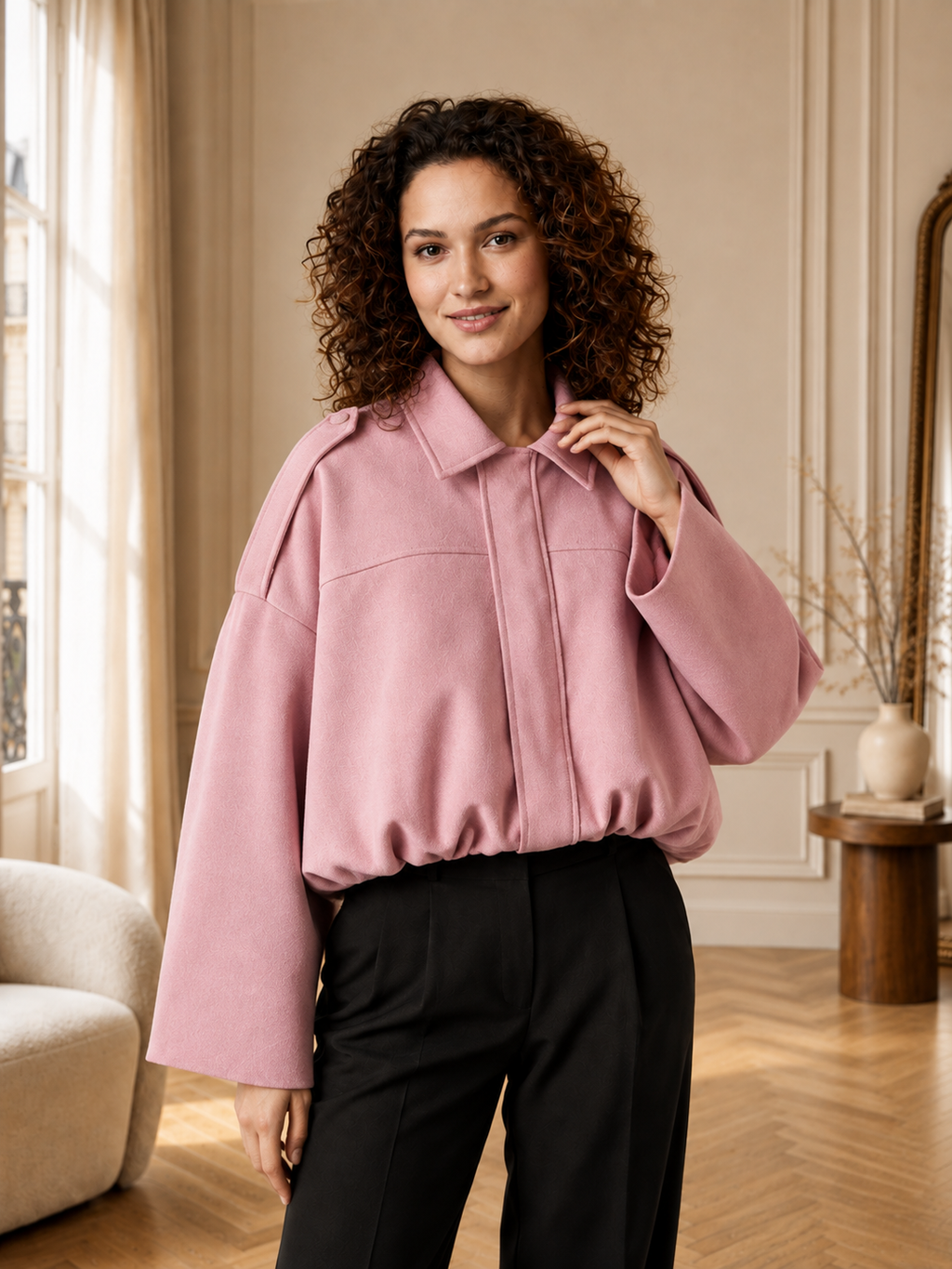 Elara | Veste Oversize À Col Classique