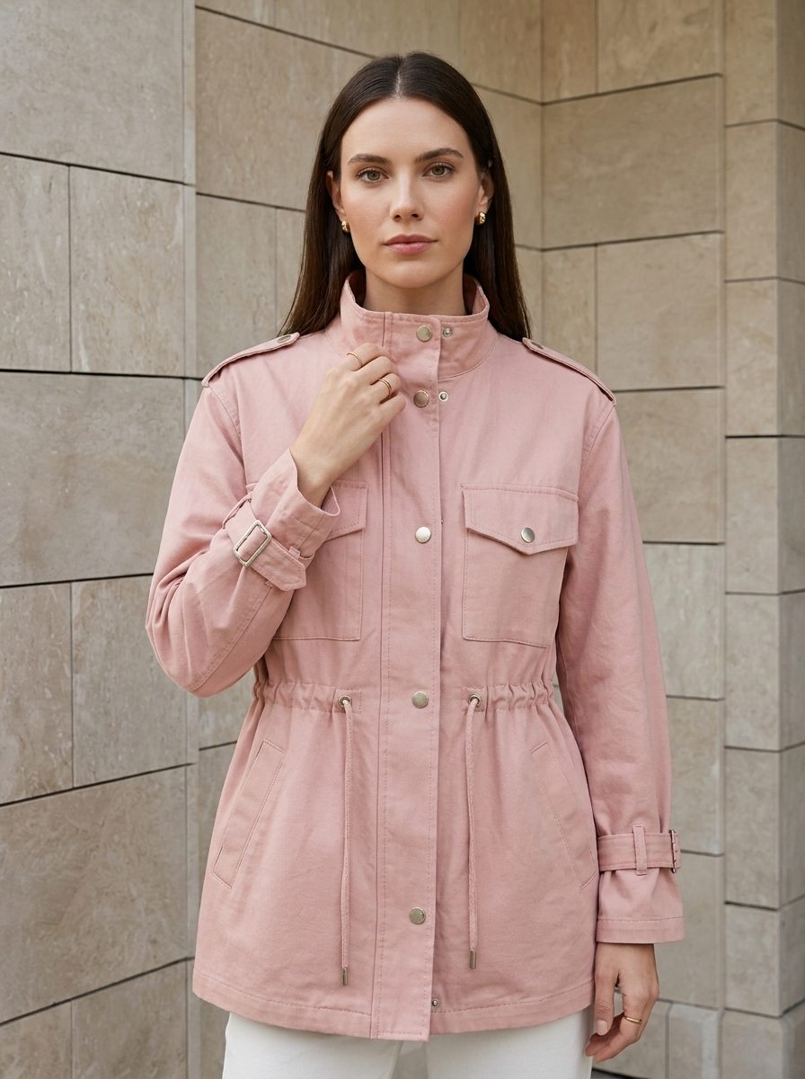 Camille | Veste Utilitaire Élégante à Taille Ajustable