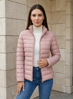 Camille | Veste Matelassée Légère à Col Montant