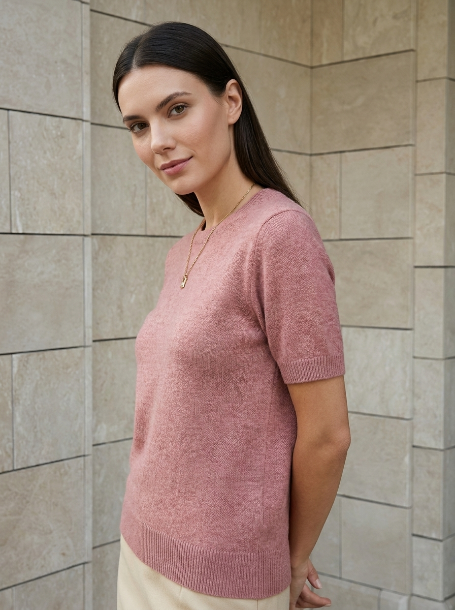 Clara | Pull Léger en Maille à Manches Courtes