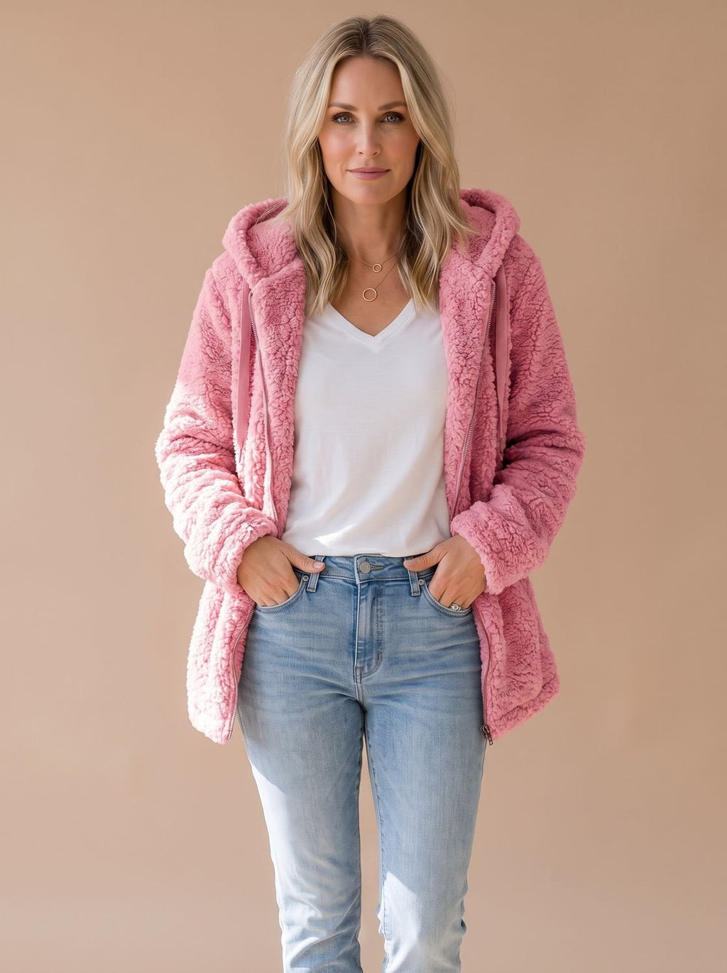 Roxane | Veste Polaire Capuche Coupe Oversize