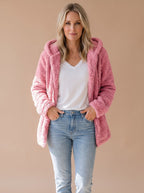 Roxane | Veste Polaire Capuche Coupe Oversize