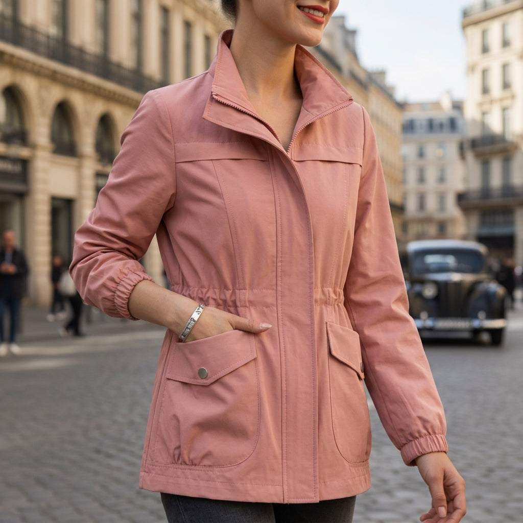 Valentine | Veste Zippée Cintrée en Coton