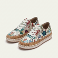 Élora | Baskets Florales Orthopédiques à Lacets