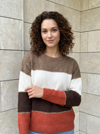 Alina | Pull Rayé Colorblock