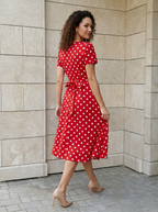 Colette | Robe Midi à Pois