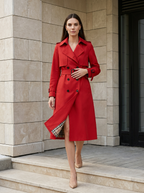 Colette | Trench Élégant Ceinturé à Double Boutonnage