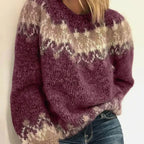 Ingrid | Pull Motif Jacquard Col Rond