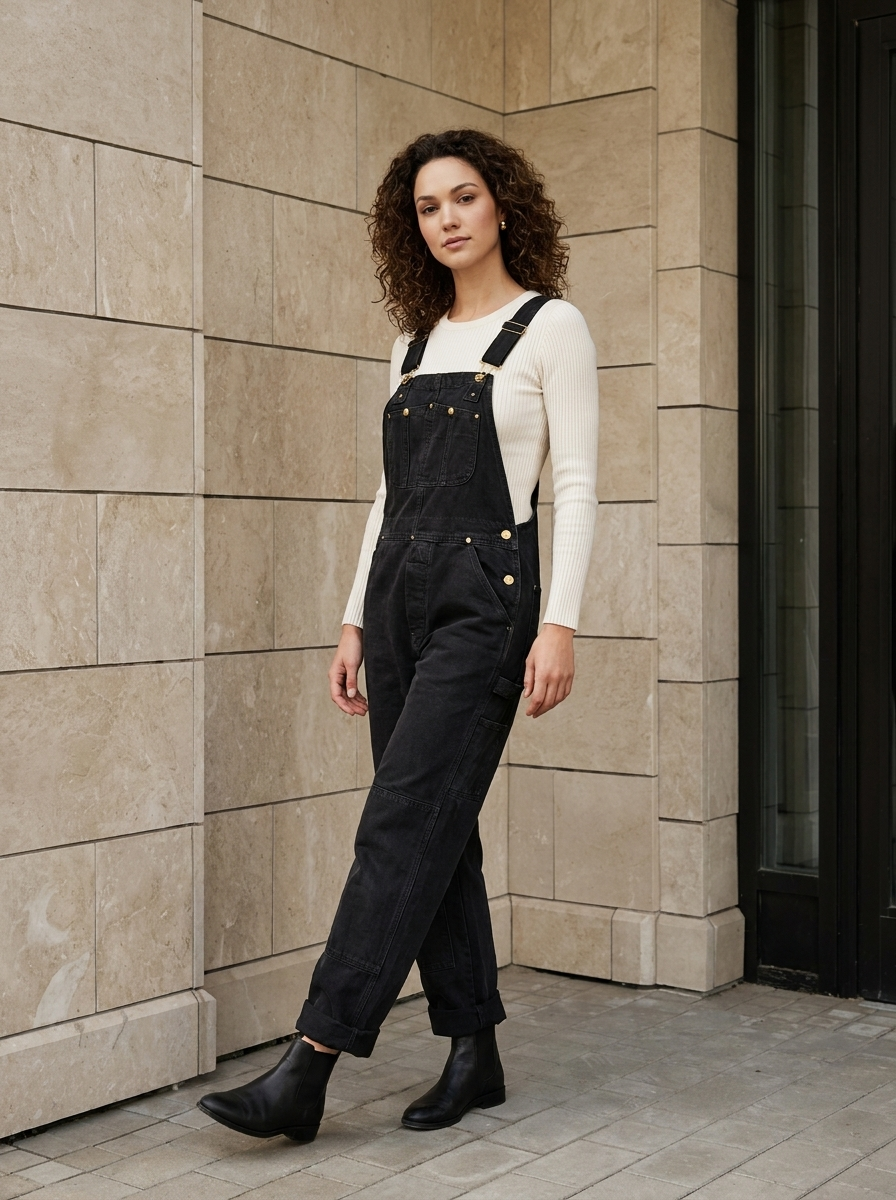 Maëlle | Salopette Décontractée Style Utilitaire