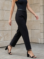 Lina | Pantalon Élégant Taille Haute avec Ceinture