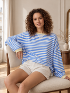 Maëlle | Sweat Oversize Rayé
