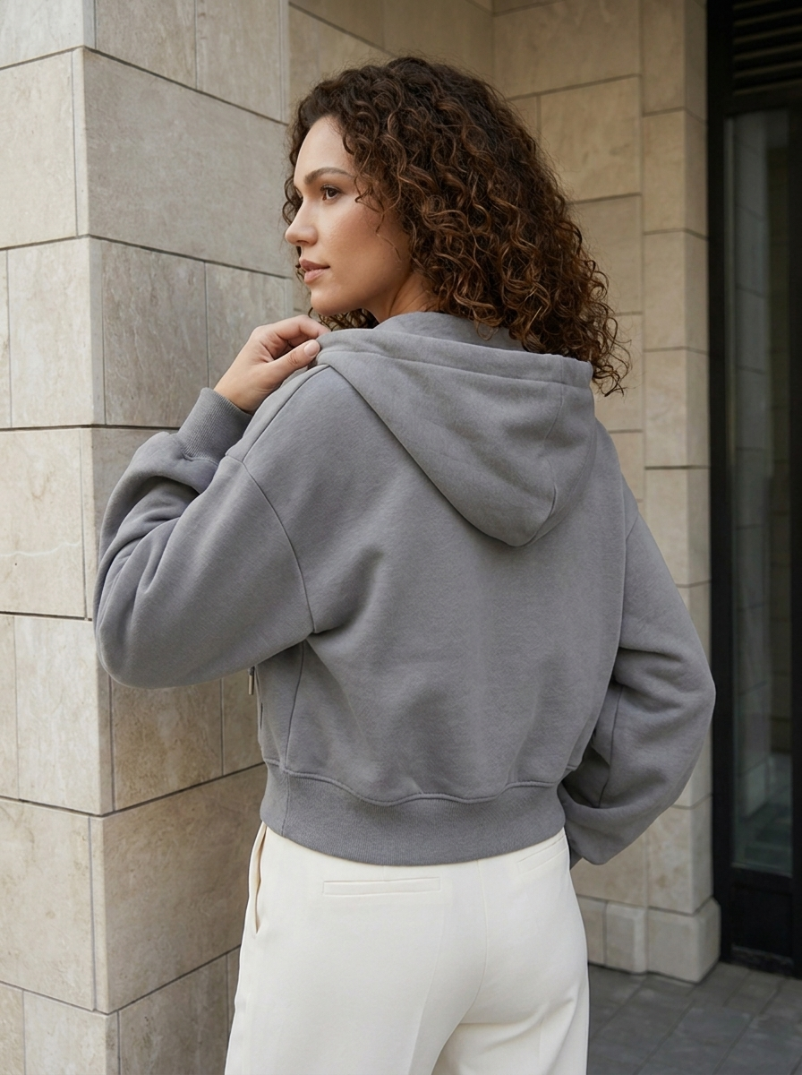 Élodie | Sweat à Capuche Oversize Zippé
