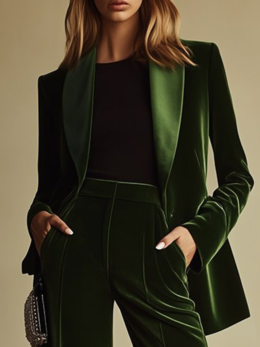 Valeria | Tailleur Velours Femme